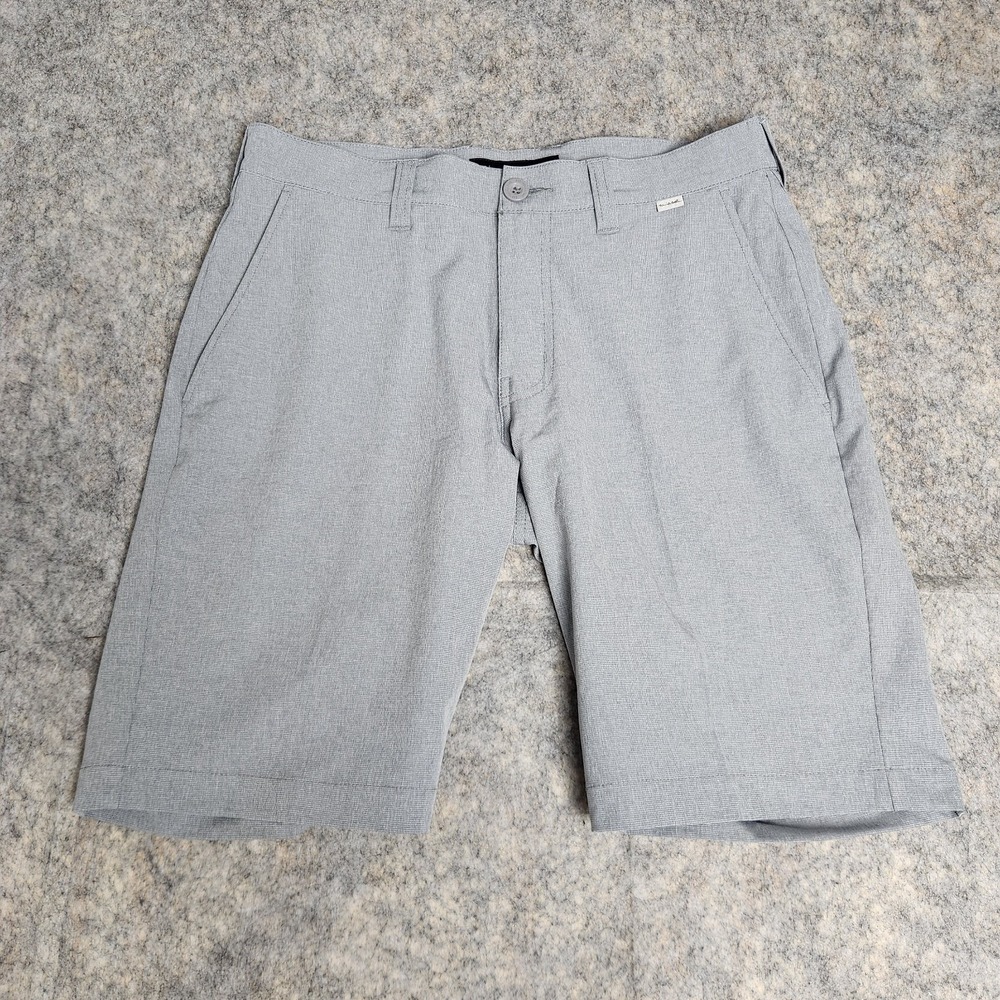 travis mathew Beck Chino Shorts Men 30 Gray Heathered 10 Inseam Golf Sporty